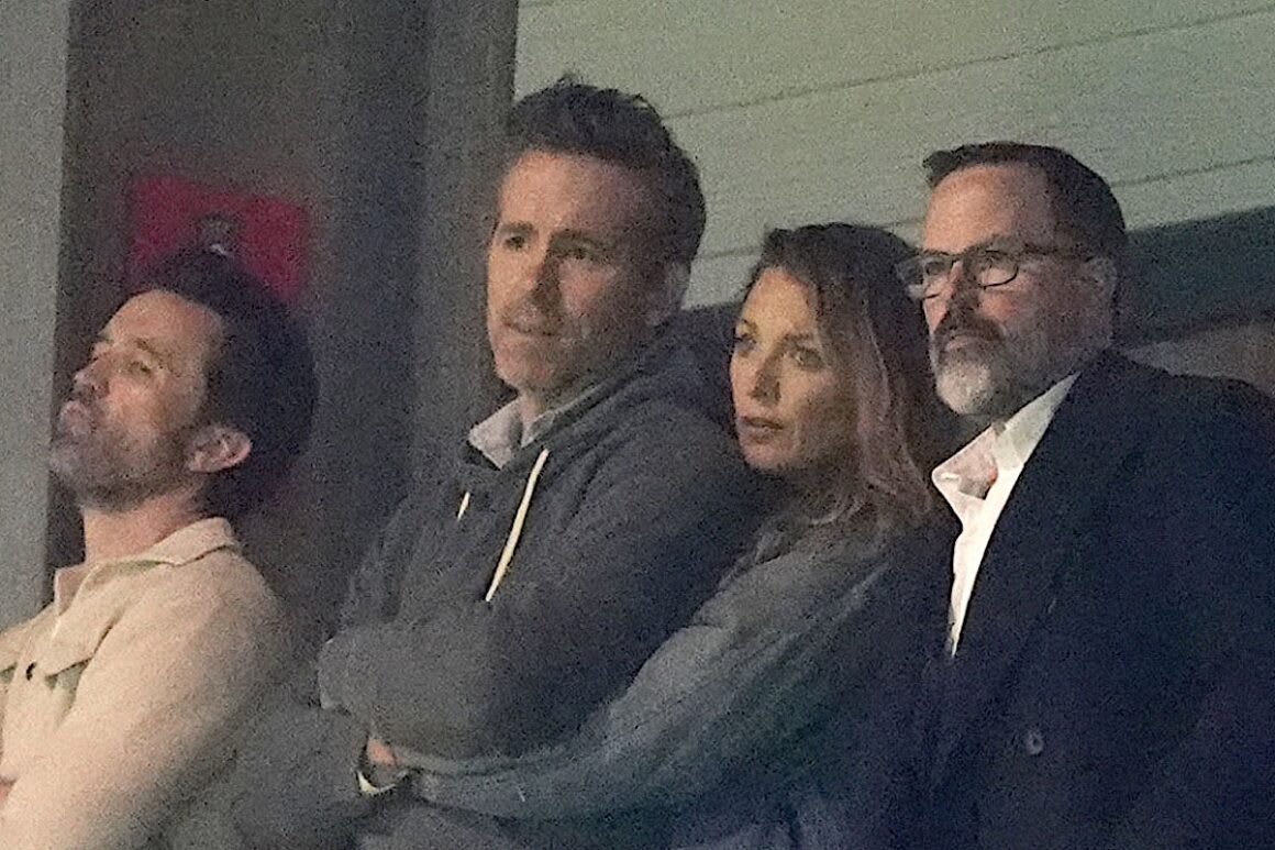 Blake Lively and Ryan Reynolds can’t keep their hands off each other at Wrexham’s FA Cup heartbreaker