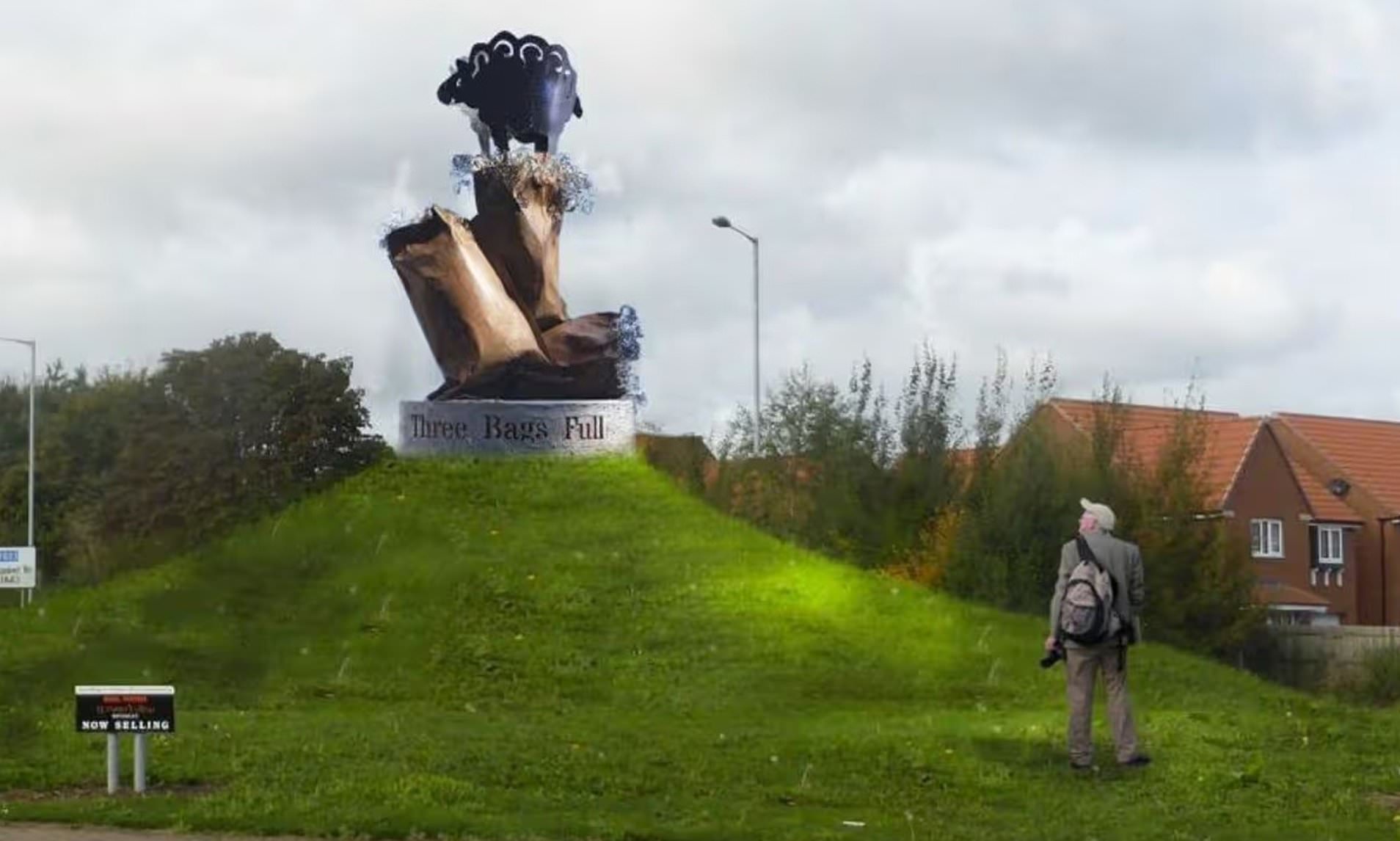 Council says ‘no sir, no sir’ to illuminated ‘Baa Baa Black Sheep’ roundabout sculpture