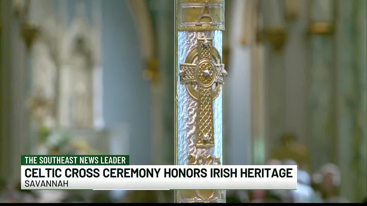 Savannah’s Irish community gathers for Celtic Cross Mass and ceremony